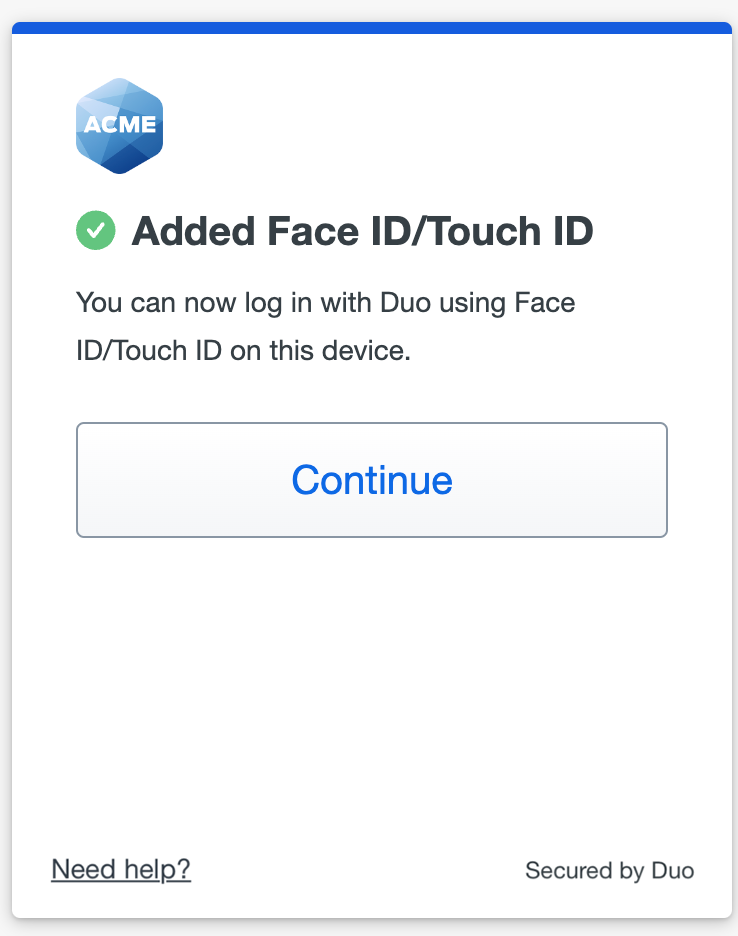 Face ID/Touch ID Added