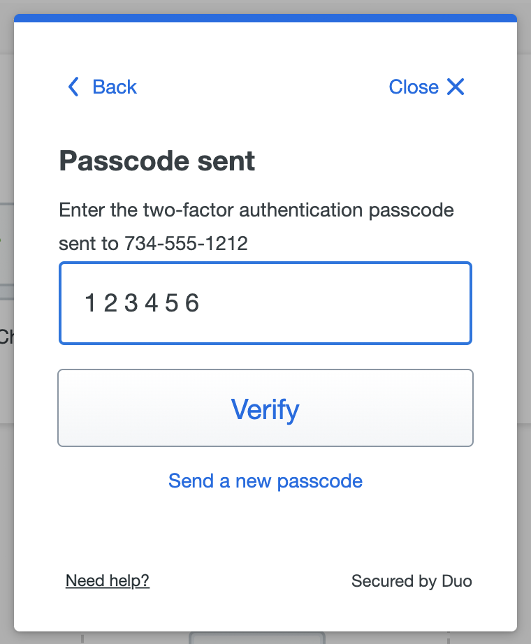 Verify Phone Ownership with a Passcode