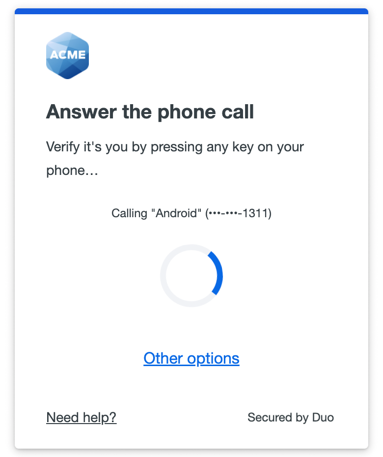 Phone Call in Universal Prompt