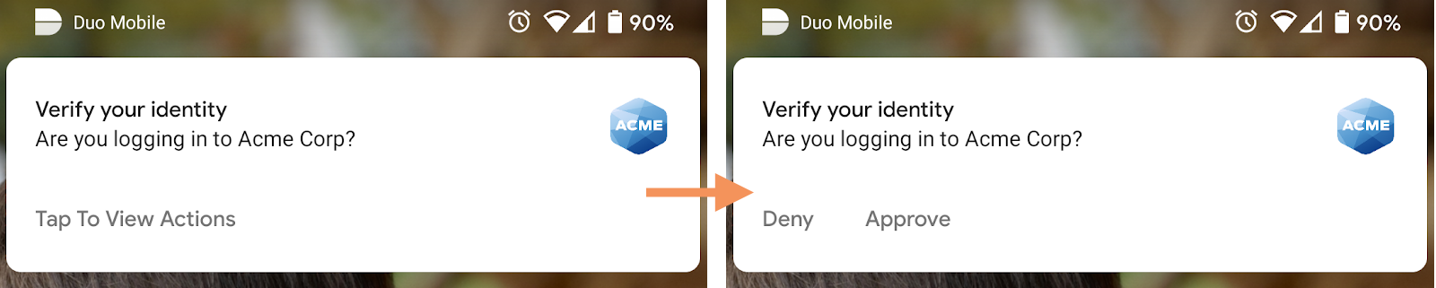 Duo Mobile Notification