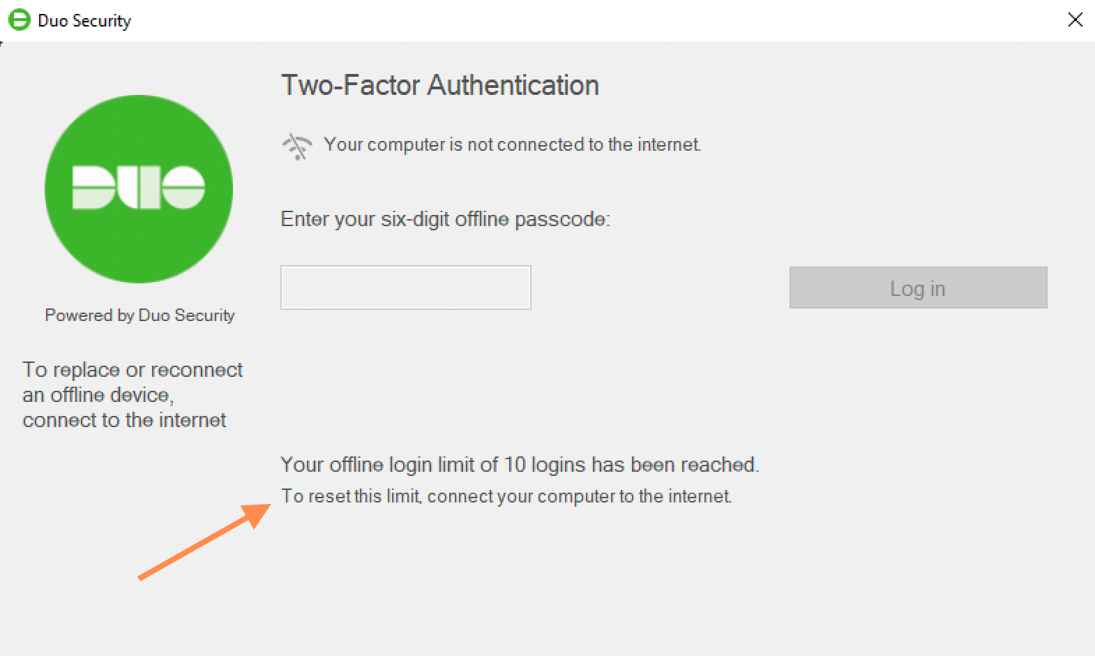 Duo Offline Authentication Limits